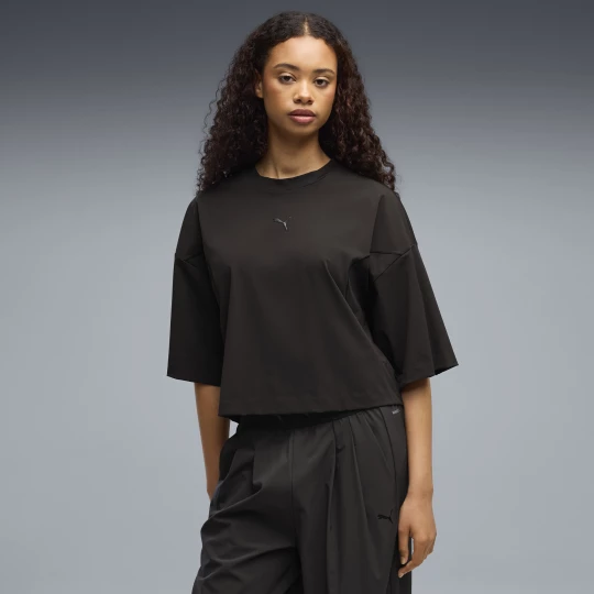 Foto van product PUMATECH SENSE oversized T-shirt voor Dames, Zwart