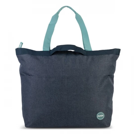 Foto van product Punta Shopper donkerblauw / jade groen