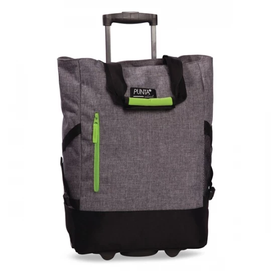 Foto van product Punta Trolley 'Unser Klassiker' grijs gemêleerd / groen / lila