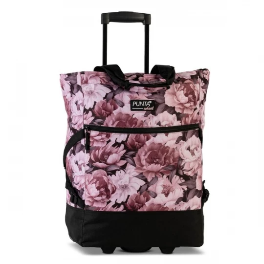 Foto van product Punta Trolley 'Wheel' donkergrijs / rosa / oudroze / zwart