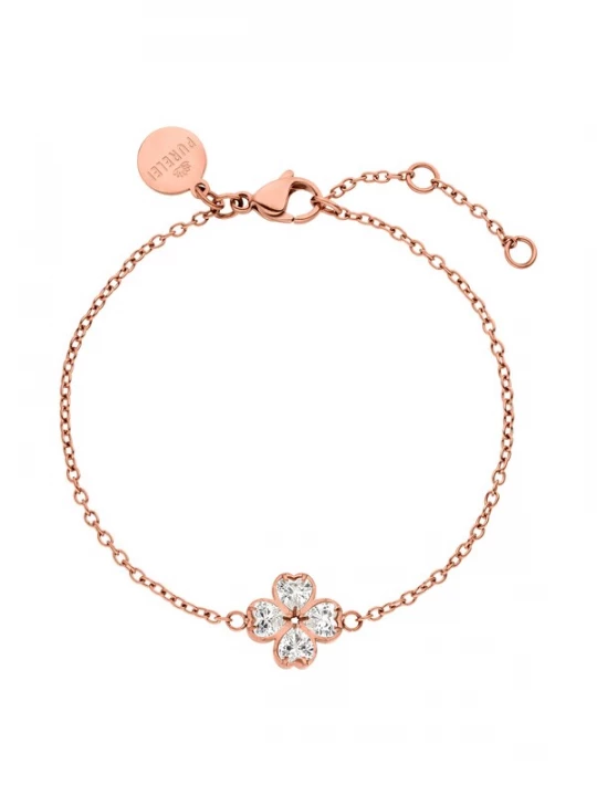 Foto van product PURELEI Armband 'Cuore' brons / transparant
