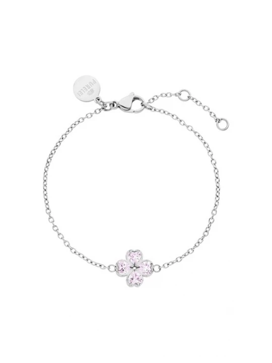 Foto van product PURELEI Armband 'Cuore Rosé' zilver