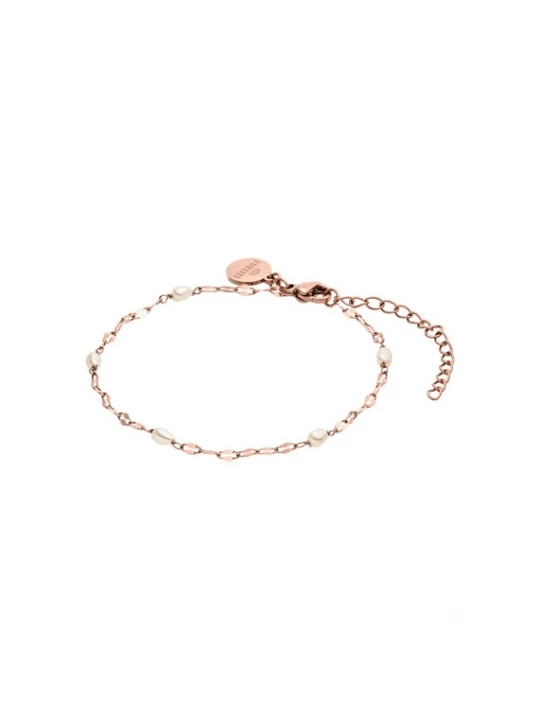 Foto van product PURELEI Armband 'Delicate Pearl' rose-goud / parelwit