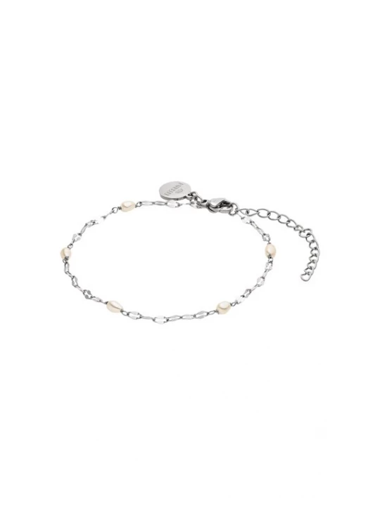 Foto van product PURELEI Armband 'Delicate Pearl' zilver / parelwit