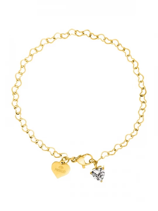 Foto van product PURELEI Armband 'Endless Love' goud / transparant