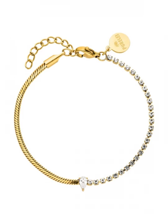Foto van product PURELEI Armband 'Fire Fusion' goud / transparant
