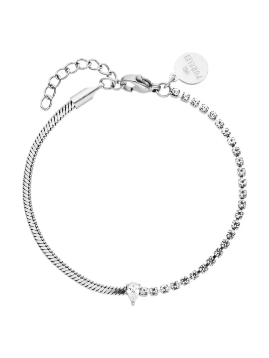 Foto van product PURELEI Armband 'Fire Fusion' zilver / transparant