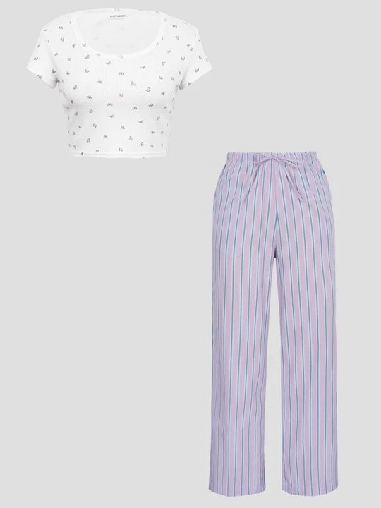 Foto van product Pyjama Even&Odd By Zalando wit