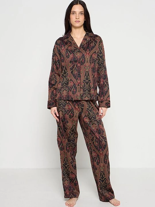 Foto van product Pyjama Lauren Ralph Lauren gemêleerd zwart