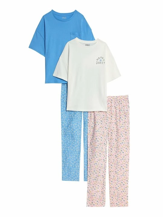 Foto van product Pyjama Marks & Spencer blauw gemêleerd