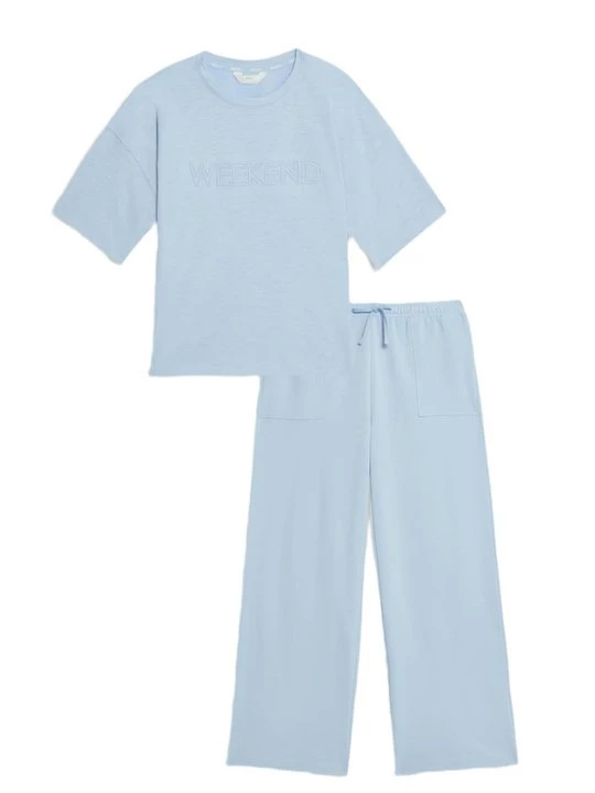 Foto van product Pyjama Marks & Spencer blauw gemêleerd