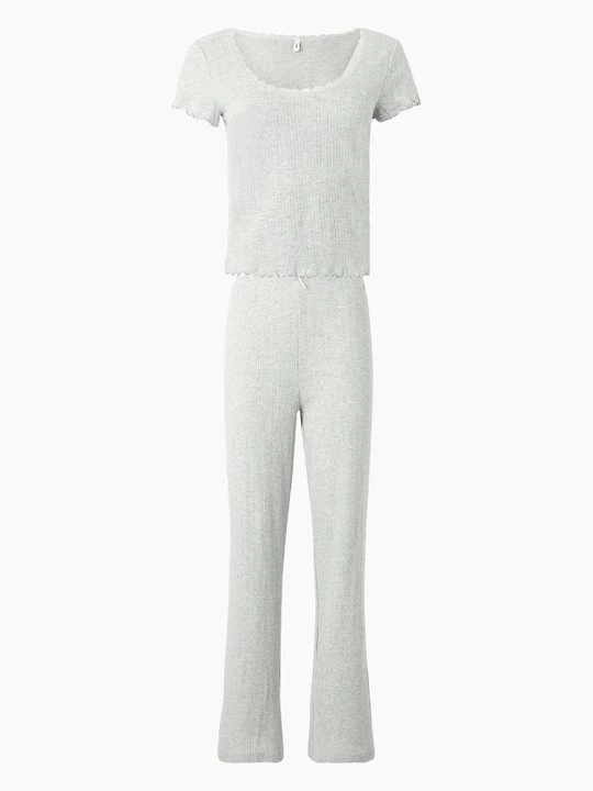 Foto van product Pyjama Only lichtgrijs gemêleerd