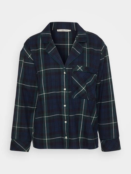 Foto van product Pyjamashirt Abercrombie & Fitch donkergroen