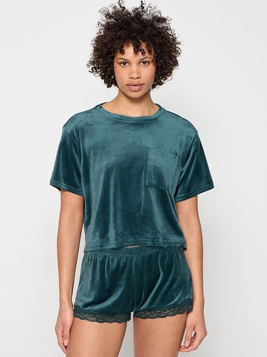 Foto van product Pyjamashirt Hunkemöller petrol