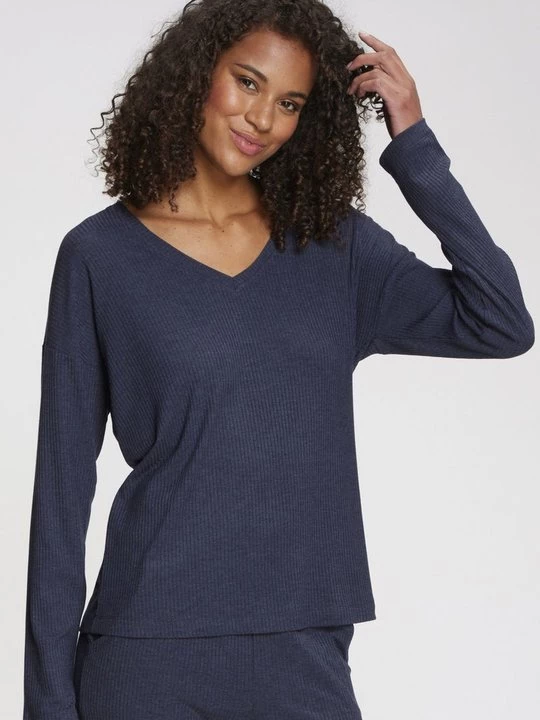 Foto van product Pyjamashirt s.Oliver donkerblauw