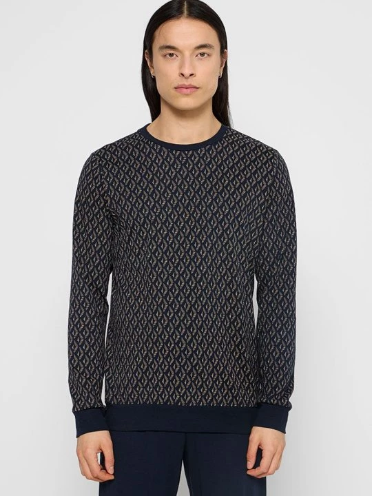 Foto van product Pyjamashirt Schiesser donkerblauw