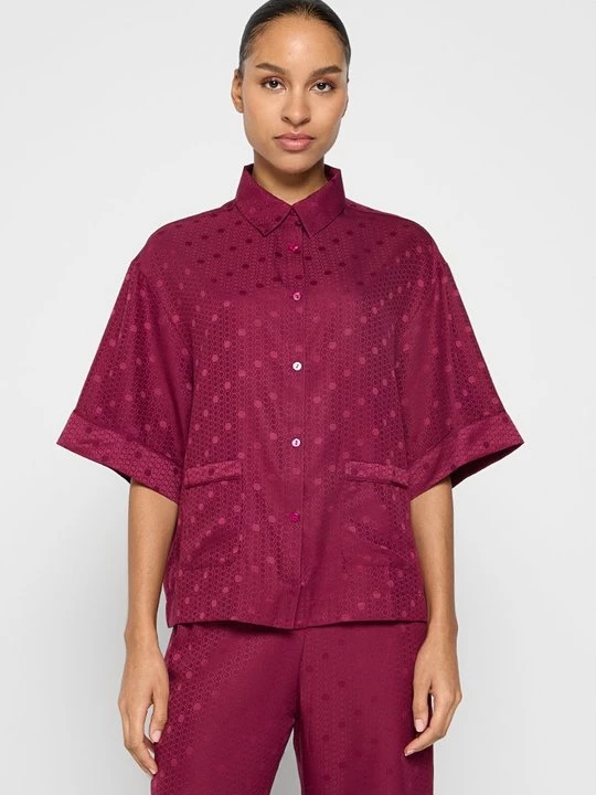 Foto van product Pyjamashirt Simone Pérèle bordeauxrood