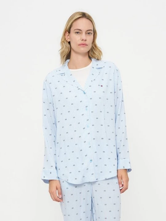 Foto van product Pyjamashirt Tommy Hilfiger blauw