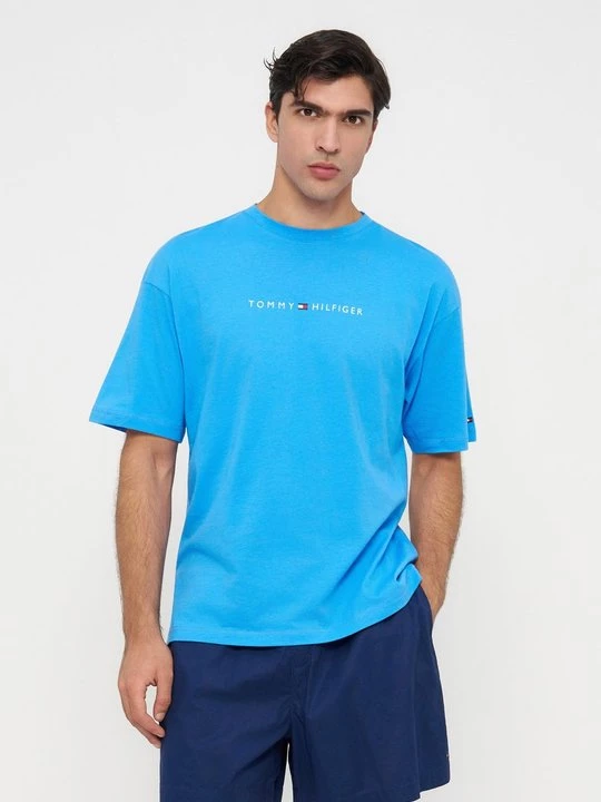 Foto van product Pyjamashirt Tommy Hilfiger blauw