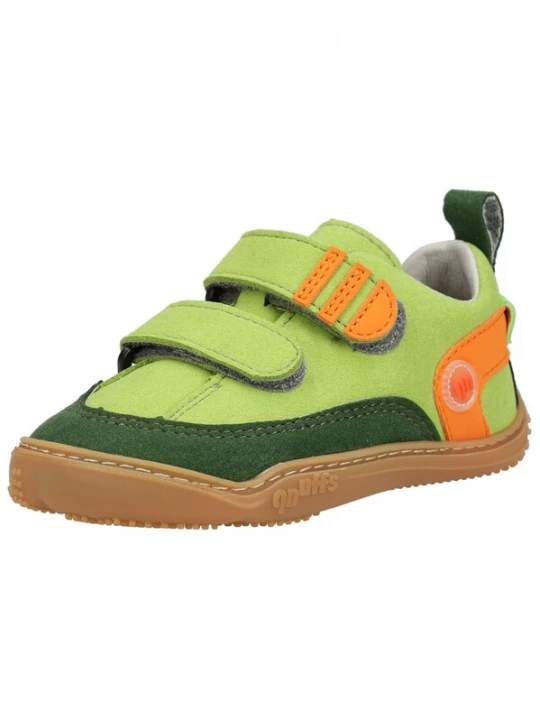 Foto van product Qnuffs Sneakers 'Ahorn' limoen / donkergroen / oranje