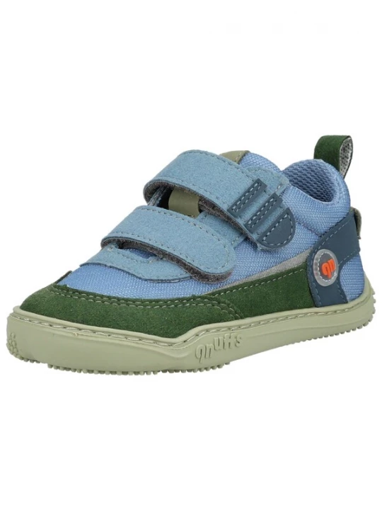Foto van product Qnuffs Sneakers 'Erle' hemelsblauw / donkergroen