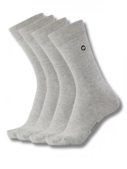 Foto van product QOLONIA Sokken 'Business Anzugsocken' lichtgrijs