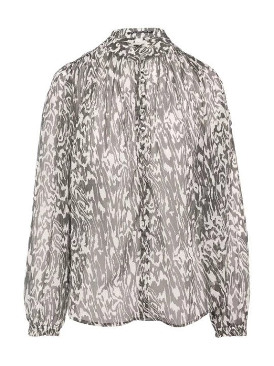 Foto van product QS Blouse beige / grijs