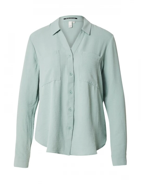 Foto van product QS Blouse cyaan blauw