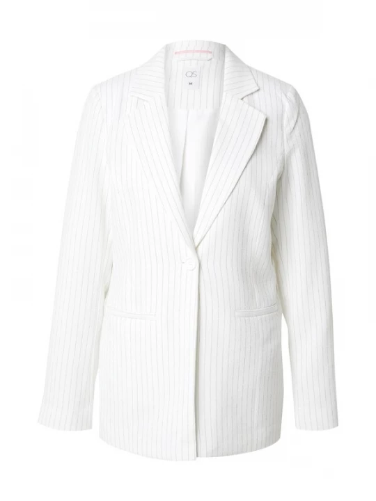 Foto van product QS Blouse grijs / wit