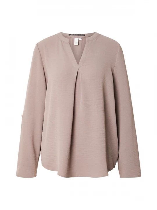 Foto van product QS Blouse lichtbruin