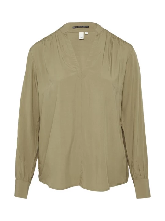 Foto van product QS Blouse olijfgroen