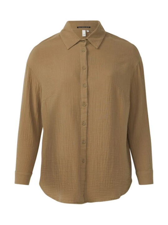 Foto van product QS Blouse olijfgroen
