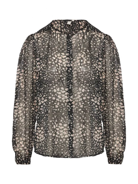 Foto van product QS Blouse rosé / zwart / offwhite
