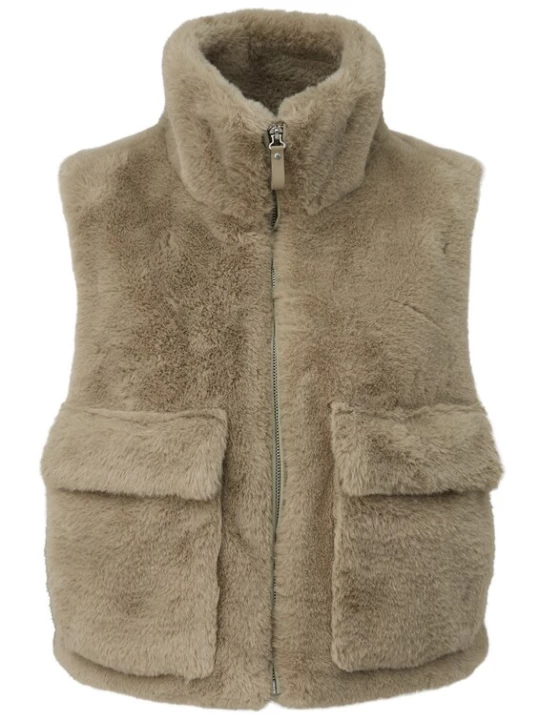 Foto van product QS Bodywarmer donkerbeige