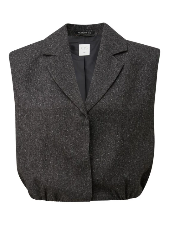 Foto van product QS Bodywarmer grijs gemêleerd