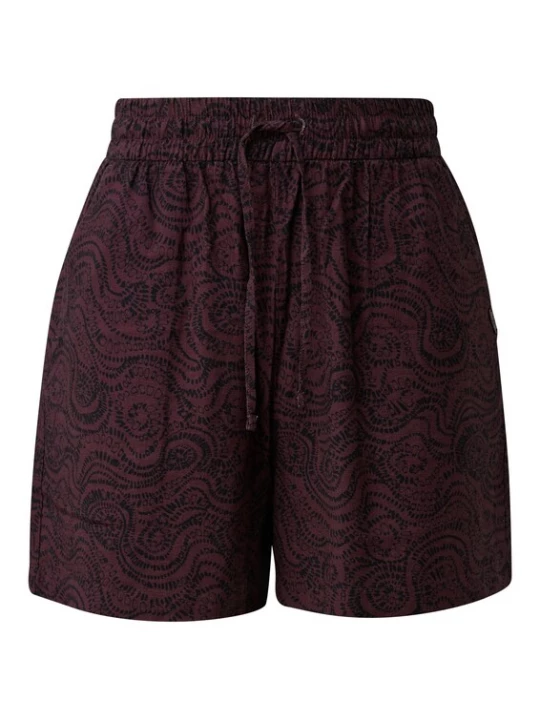 Foto van product QS Broek donkerlila / zwart