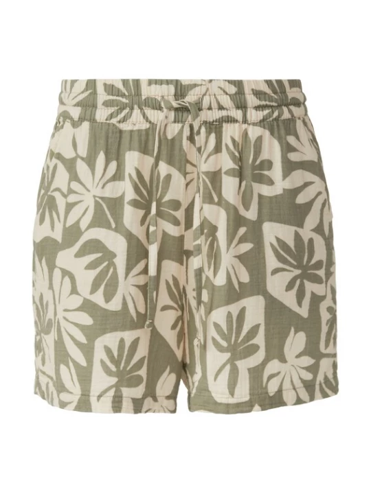 Foto van product QS Broek lichtbeige / pastelgroen