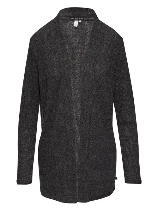 Foto van product QS Gebreid vest antraciet