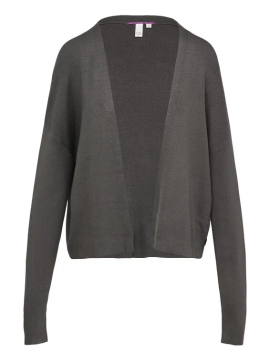 Foto van product QS Gebreid vest antraciet