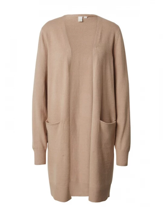Foto van product QS Gebreid vest beige