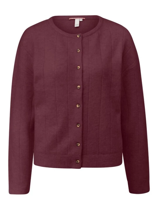 Foto van product QS Gebreid vest bourgogne