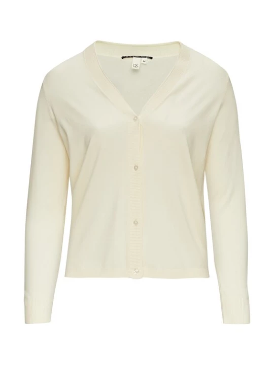 Foto van product QS Gebreid vest crème
