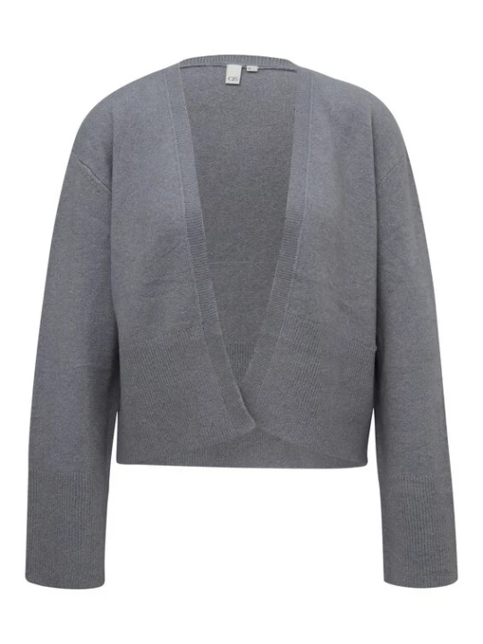 Foto van product QS Gebreid vest donkergrijs