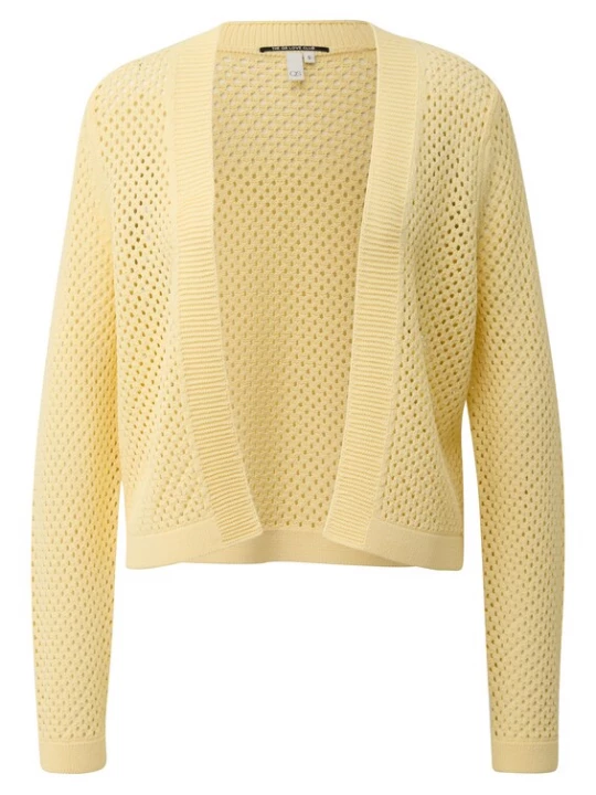 Foto van product QS Gebreid vest geel