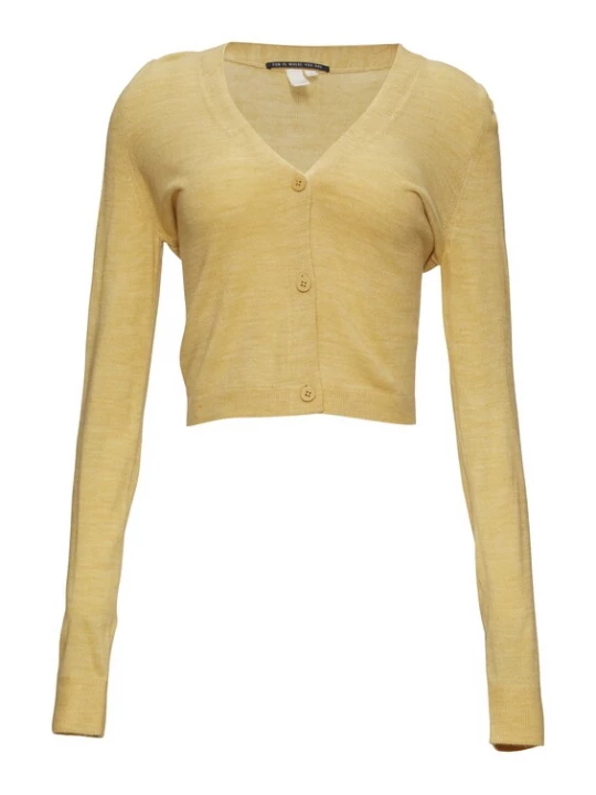 Foto van product QS Gebreid vest goudgeel