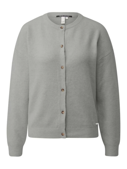 Foto van product QS Gebreid vest grijs