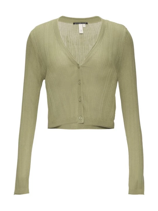 Foto van product QS Gebreid vest olijfgroen