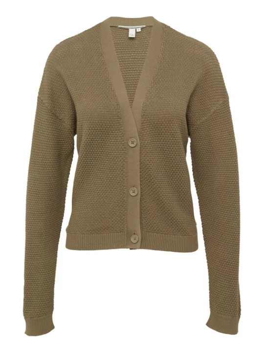Foto van product QS Gebreid vest olijfgroen