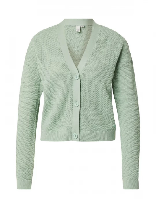 Foto van product QS Gebreid vest pastelgroen