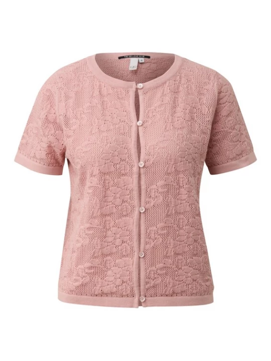 Foto van product QS Gebreid vest pink